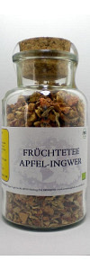 Früchtetee Apfel Ingwer Bio im Korkenglas