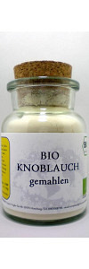Knoblauch gemahlen Bio im Korkenglas