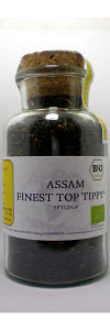 Assam Finest Top Tippy Bio im Korkenglas